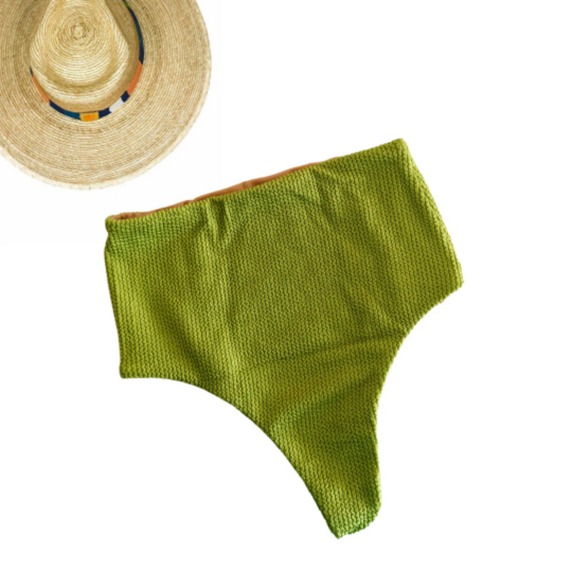 Bikini Bandeau Verde Oliva - 3