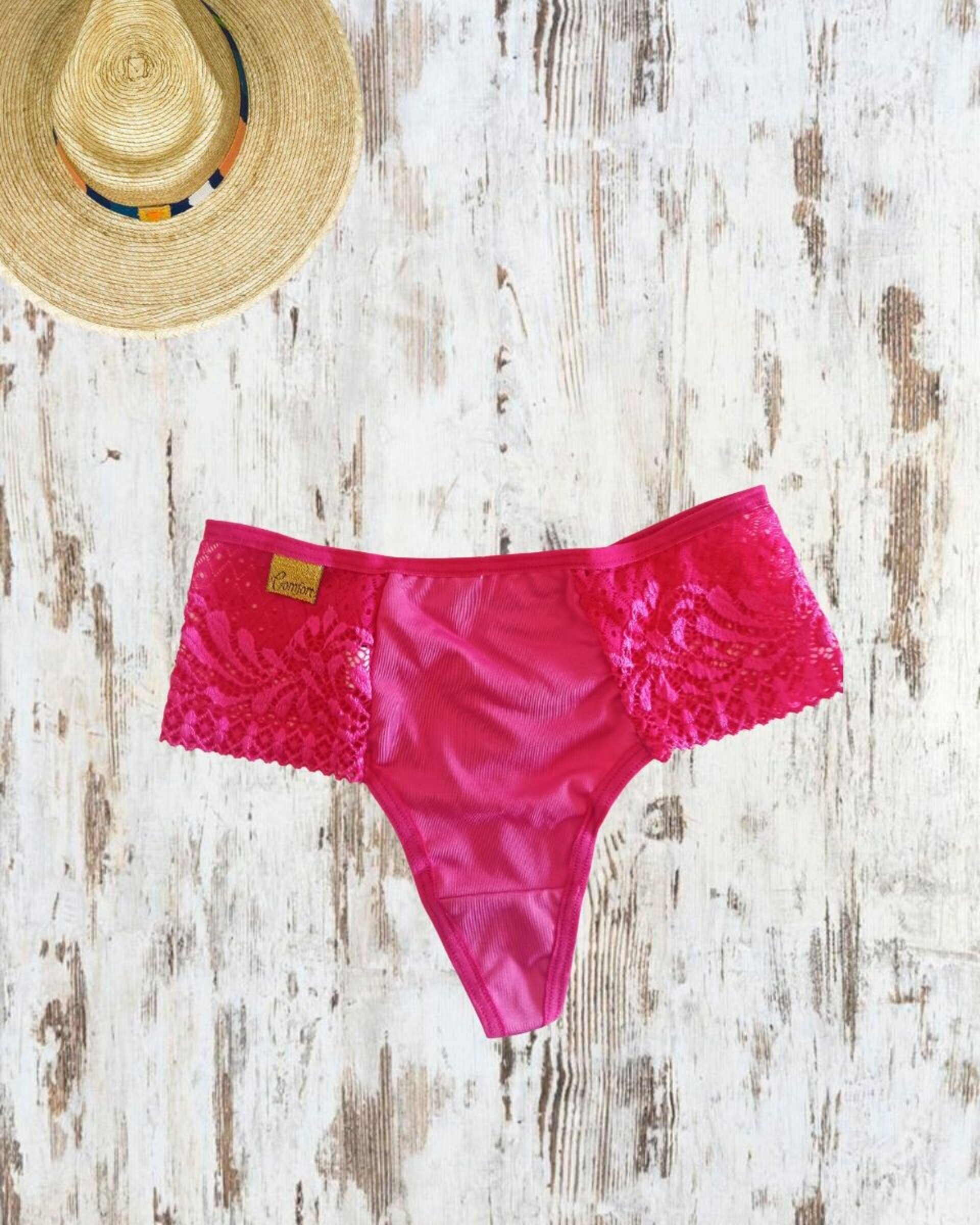 Tanga Brasileña Roja con lazos - 9